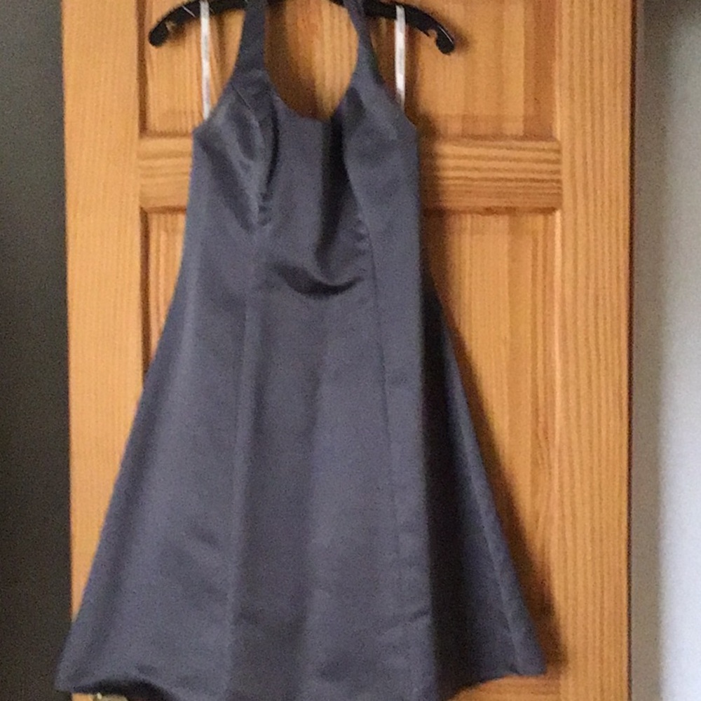 Halter dress by David’s Bridal